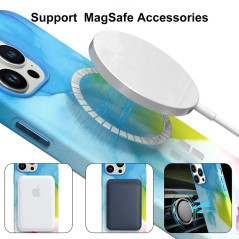 Capa iPhone 14 Pro Silky MagSafe Aquarela