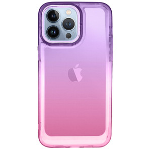 Capa iPhone 14 Pro Space Degradê Lilás Rosa