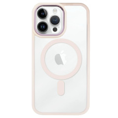 Capa iPhone 14 Pro Max Frame Premium MagSafe Rosa