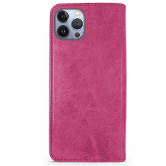 Capa iPhone 14 Pro Flip Leather Rosa