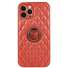 Capa iPhone 14 Pro Max Fluffy Diamond Anel Vermelho