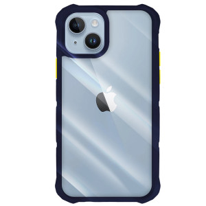 Capa iPhone 14 Efeito Diamantado Azul