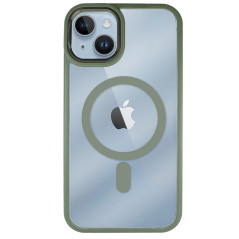 Capa iPhone 14 Frame Premium MagSafe Verde