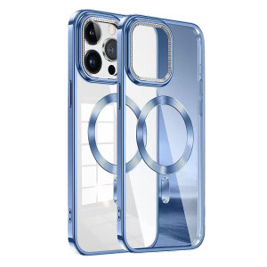 Capa iPhone 11 Frame Metalizado MagSafe Azul