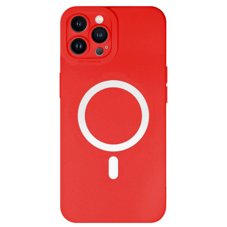 Capa iPhone 13 Pro Max Silky MagSafe Vermelho