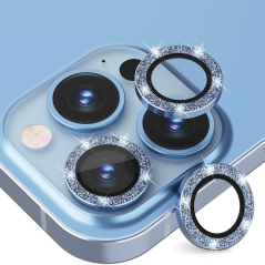 Protetor Câmara iPhone 13 Pro Max Brilhantes Azul