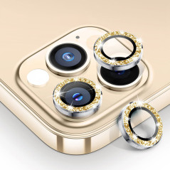 Protetor Câmara iPhone 13 Pro Max Brilhantes Dourado