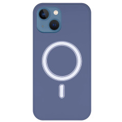 Capa iPhone 14 Silky MagSafe Azul