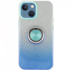 Capa iPhone 13 Mini Brilhantes Anel Azul