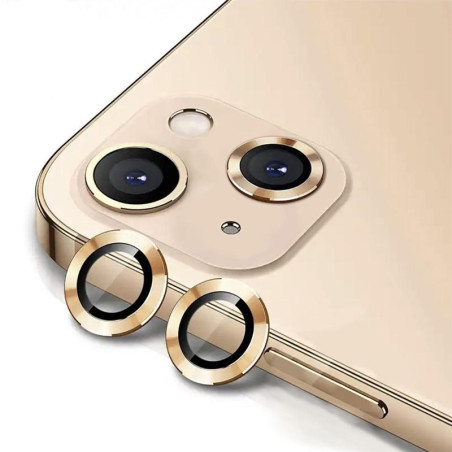 Protetor Câmara iPhone 13 Mini Dourado