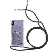 Capa iPhone 12 Brilhantes Cordão Preto