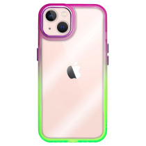 Capa iPhone 12 Frame Degradê Rosa Verde