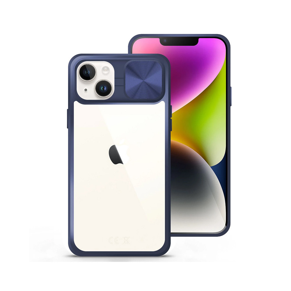 Capa iPhone 12 Câmara Slide Azul