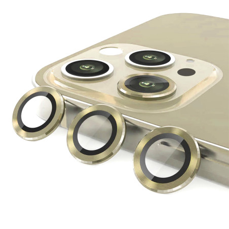 Protetor Câmara iPhone 12 Pro Max Dourado