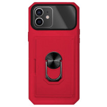 Capa iPhone 11 Armor Cartões Anel Vermelho