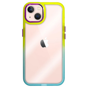 Capa iPhone 11 Frame Degradê Amarelo Azul