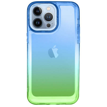 Capa iPhone 11 Pro Space Degradê Azul Verde
