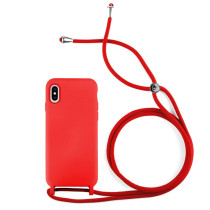 Capa iPhone XS Max Silky Cordão Vermelho