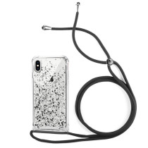 Capa iPhone XS Max Brilhantes Cordão Preto