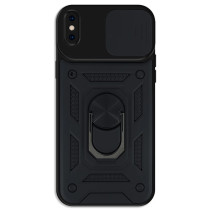 Capa iPhone XS Max Câmara Armor Anel Preto