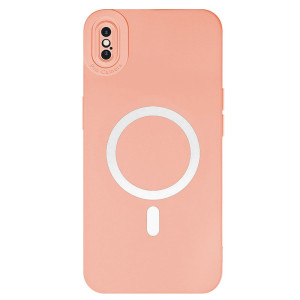 Capa iPhone XS Max Silky MagSafe Rosa