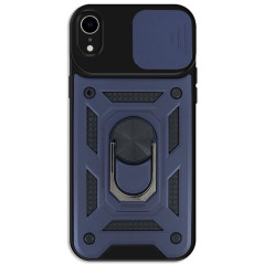 Capa iPhone XR Câmara Armor Anel Azul