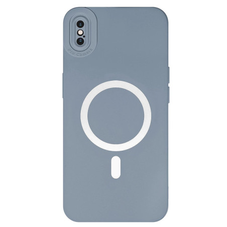Capa iPhone X / XS Silky MagSafe Cinzento Azulado