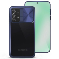 Capa Samsung A52 5G Proteção Câmara Frame Azul