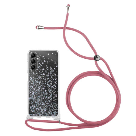 Capa Samsung A14 4G Brilhantes Cordão Rosa
