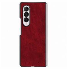 Capa Samsung Z Fold 4 Flip Efeito Pele Vermelho