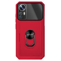Capa Xiaomi 12 5G Armor Cartões Anel Vermelho
