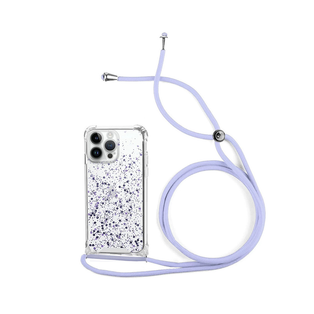 Capa Xiaomi Redmi Note 11 Pro Brilhantes Cordão Lilás