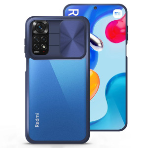 Capa Xiaomi Redmi Note 11 Pro Proteção Câmara Frame Azul