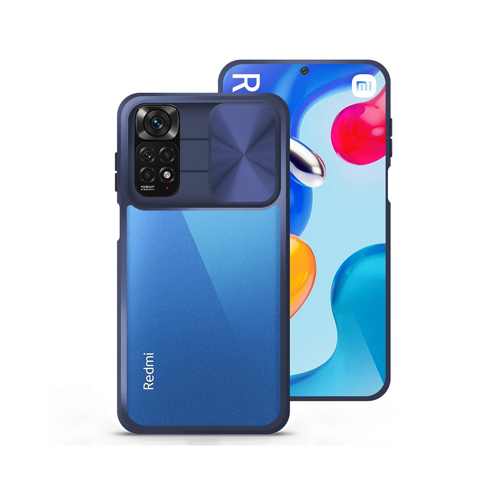Capa Xiaomi Redmi Note 11 Pro Proteção Câmara Frame Azul