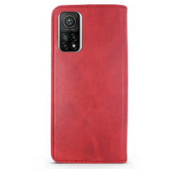 Capa Xiaomi Poco M4 Pro 5G Flip Efeito Pele Vermelho