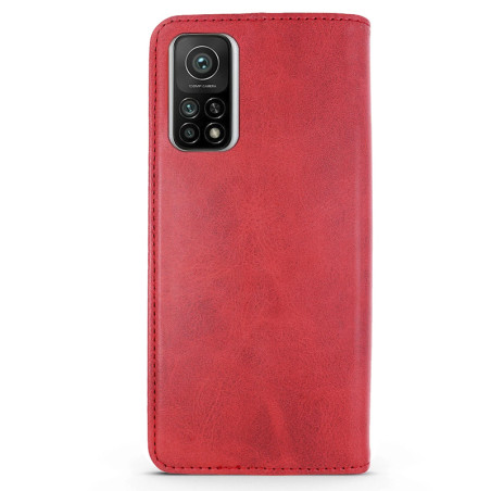 Capa Xiaomi Redmi 12C Flip Efeito Pele Vermelho