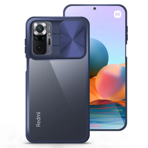 Capa Xiaomi Redmi Note 10 Pro Câmara Slide Azul