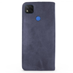 Capa Xiaomi Redmi 10A Flip Efeito Pele Azul