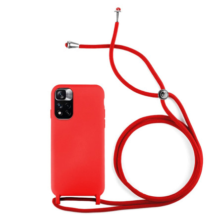 Capa Xiaomi Redmi 10 / 2022 Silky Cordão Vermelho