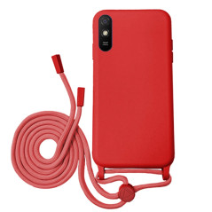 Capa Xiaomi Redmi 9A Silky Cordão Vermelho