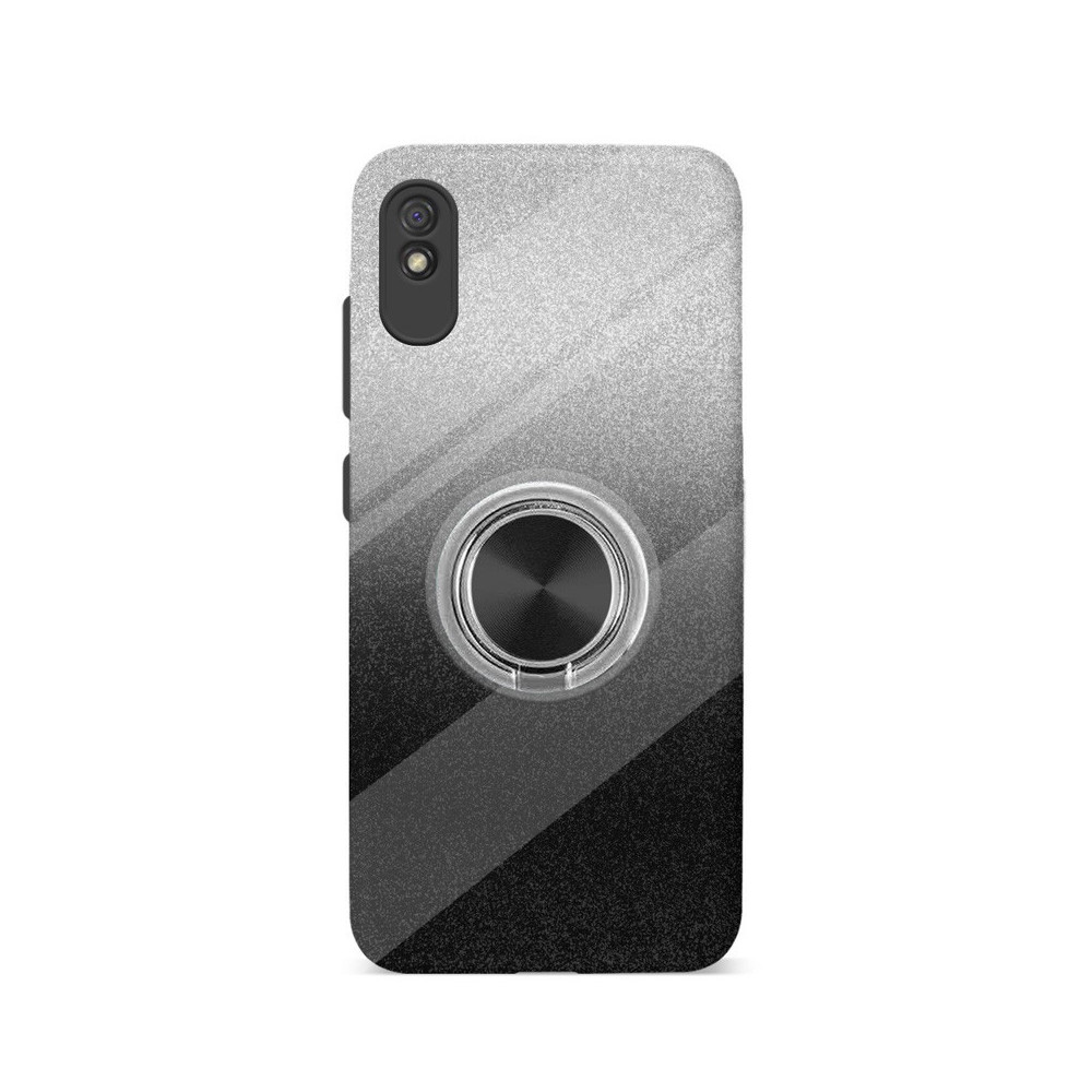 Capa Xiaomi Redmi 9A Brilhantes Anel Preto