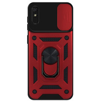 Capa Xiaomi Redmi 9A Câmara Armor Anel Vermelho