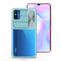 Capa Xiaomi Redmi 9A Câmara Slide Verde Água