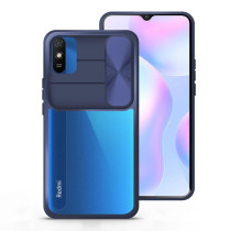Capa Xiaomi Redmi 9A Câmara Slide Azul