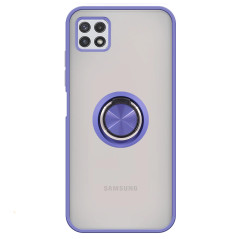 Capa Samsung A22 4G Híbrida Anel Azul