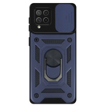 Capa Samsung A22 4G Câmara Armor Anel Azul
