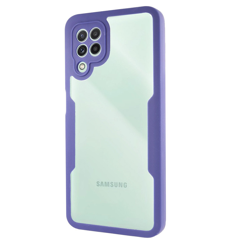 Capa Samsung A22 4G 360 Dupla Face Azul