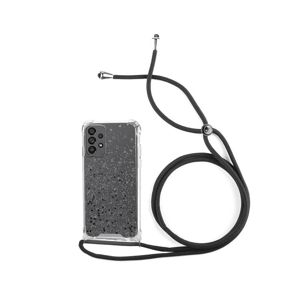 Capa Samsung A13 Brilhantes Cordão Preto