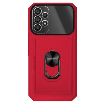 Capa Samsung A13 Armor Cartões Anel Vermelho