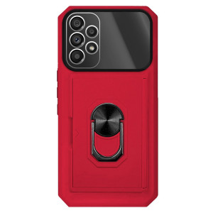 Capa Samsung A13 Armor Cartões Anel Vermelho